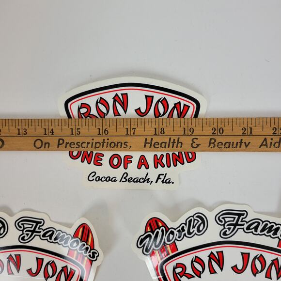 3pcs Ron‎ Jon Surf Shop Decal Stickers "OOAK & World Famous" Cocoa Beach Florida - Picture 2 of 9
